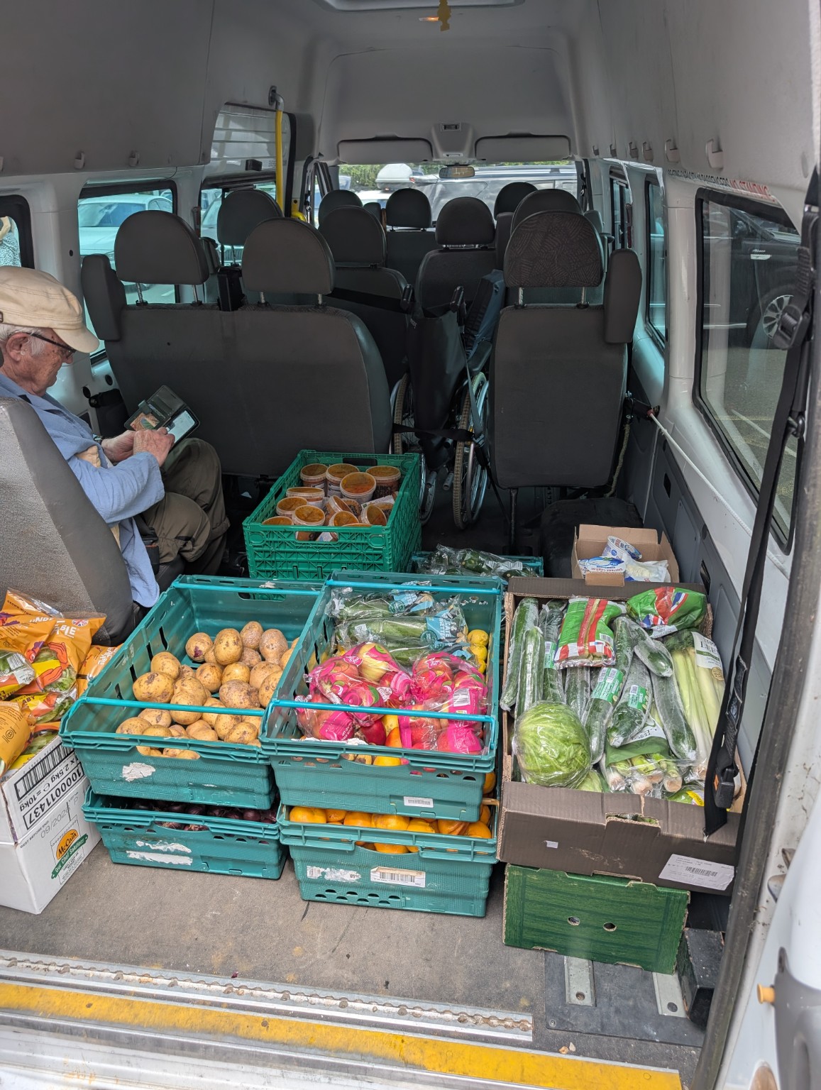 Food and fresh produce sent to Wardens Trust.