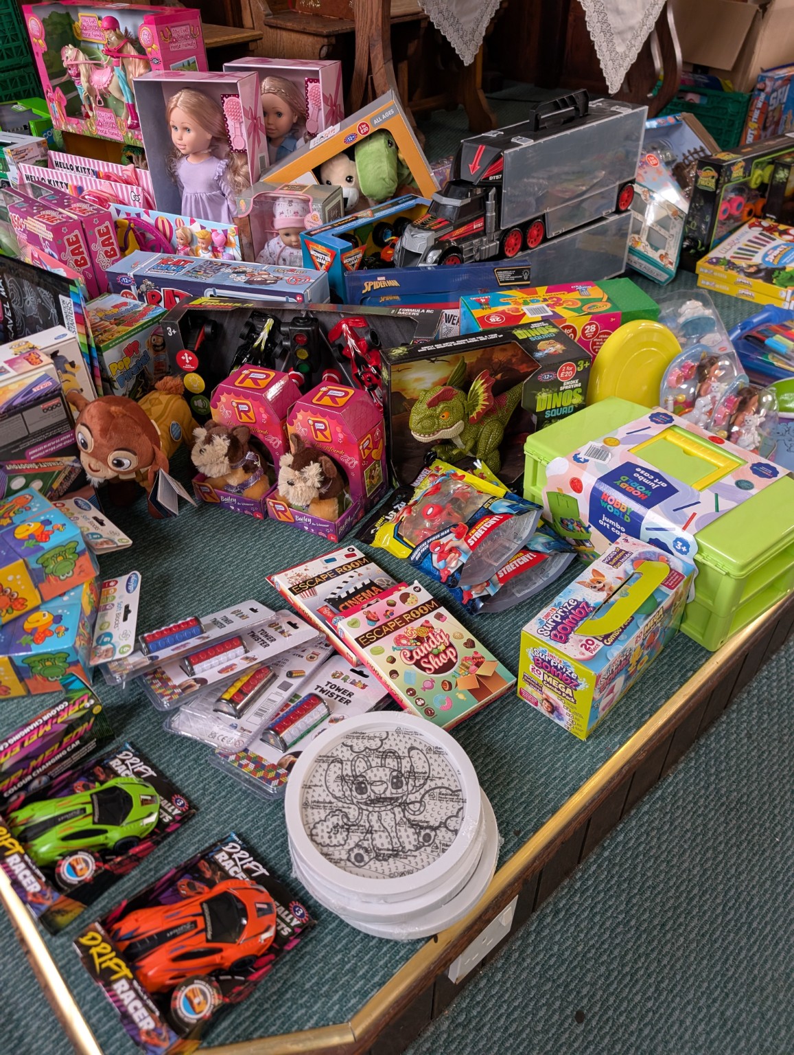 Toys and Christmas gifts arranged at Leiston United Church