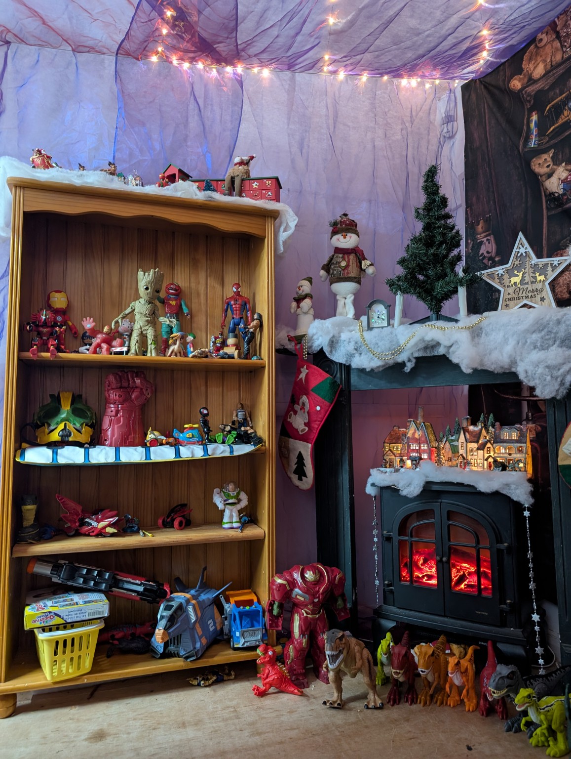 Preloved toys displayed in Father Christmas’s Toy Workshop